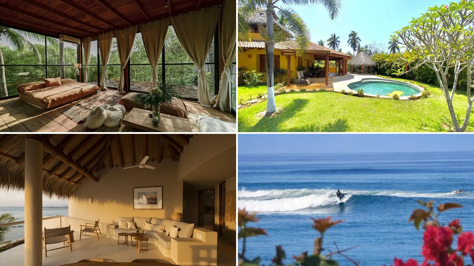 Top 4 Surf Properties for Sale in Mexico: La Saladita Villas, a Beachfront Penthouse and a Wellness Retreat