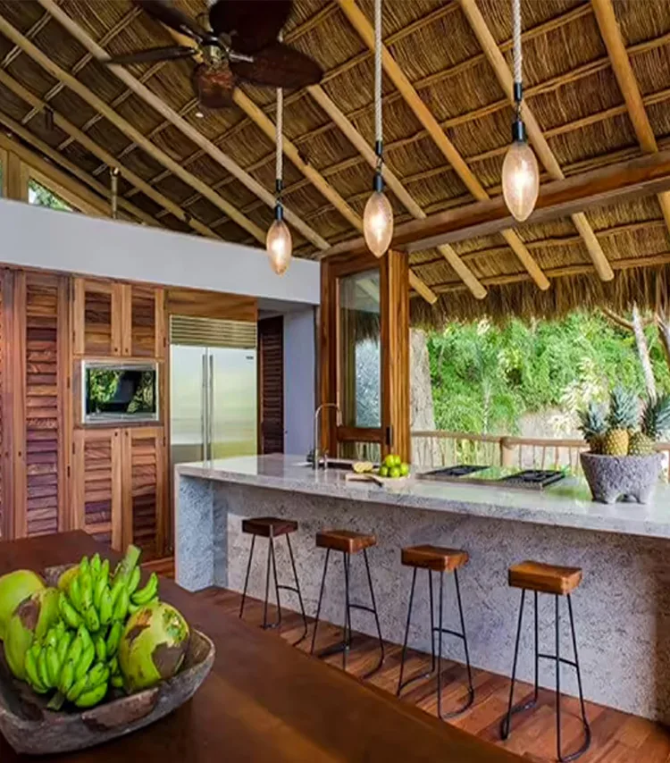 OPEN KITCHEN
Casa Akaw will have an open kitchen with finishes that match surrounding nature and complete facilities to eat healthy meals