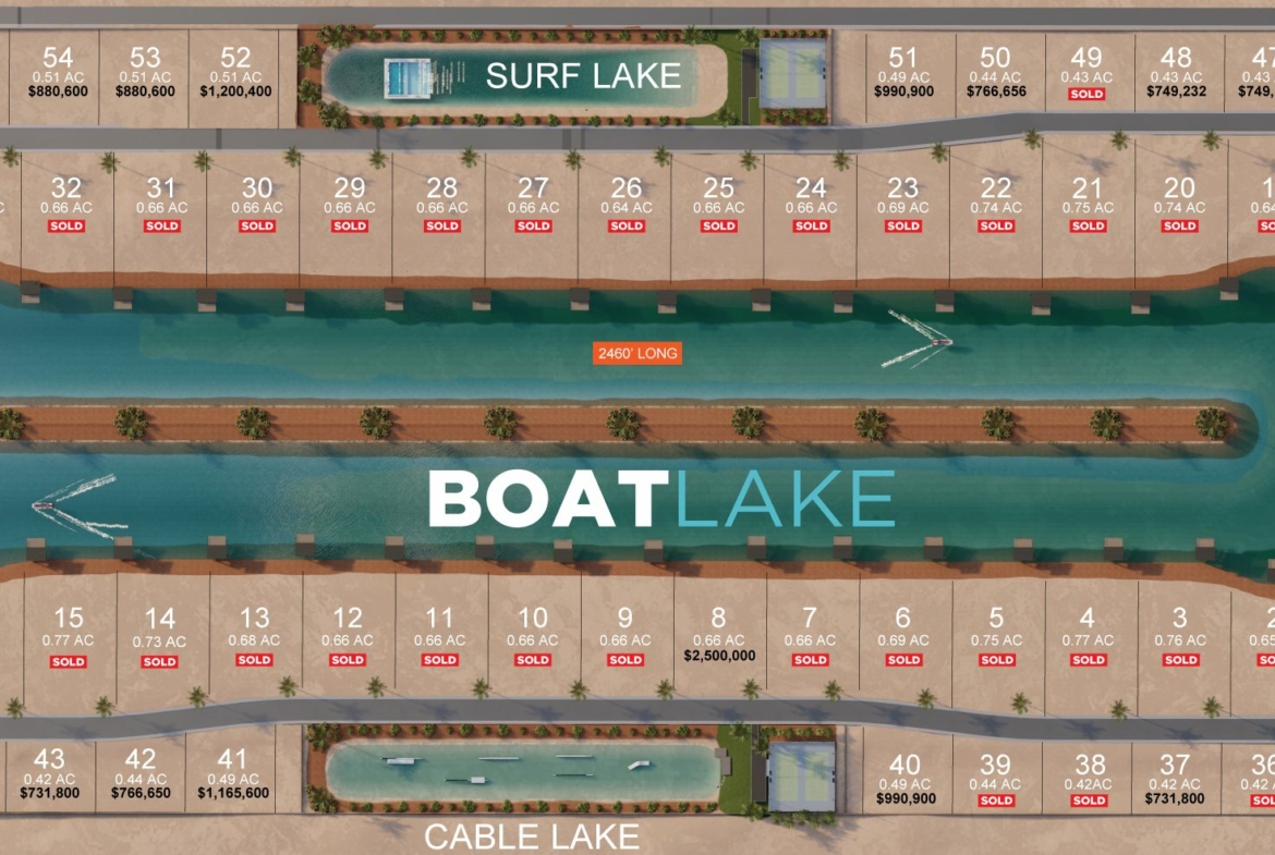 Southern Shores Lot Layout